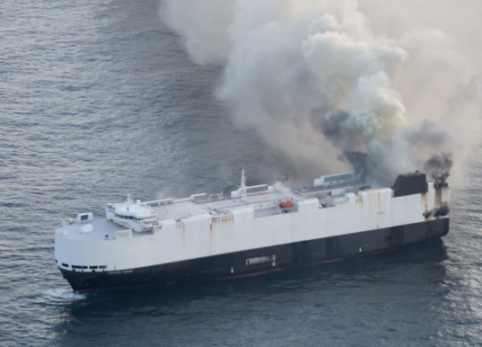 Update on Car Carrier with 3,169 Cars and 730 EVs On Fire Near Alaska